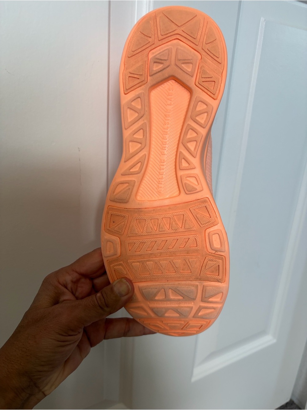 APL Techloom Breeze Peach/Coral Knit Athletic Sneakers - Picture 3 of 7